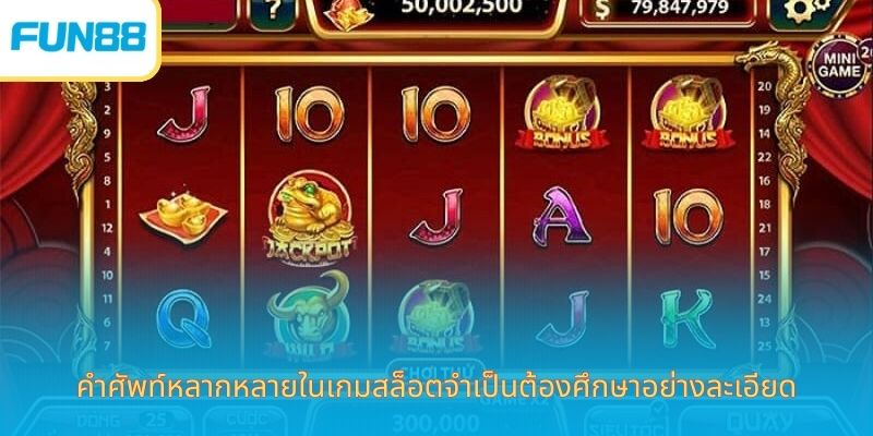 คำศัพท์เกมสล็อต - ความเข้าใจอย่างลึกซึ้งเกี่ยวกับโลกสล็อต คำศัพท์หลากหลายในเกมสล็อตจำเป็นต้องศึกษาอย่างละเอียด