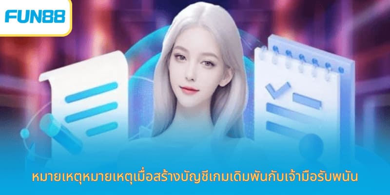 คำแนะนำเกี่ยวกับวิธีการ ลงทะเบียน Fun88 - เงื่อนไขและหมายเหตุบางประการ ข้อควรระวังเมื่อสมัครสมาชิก Fun88